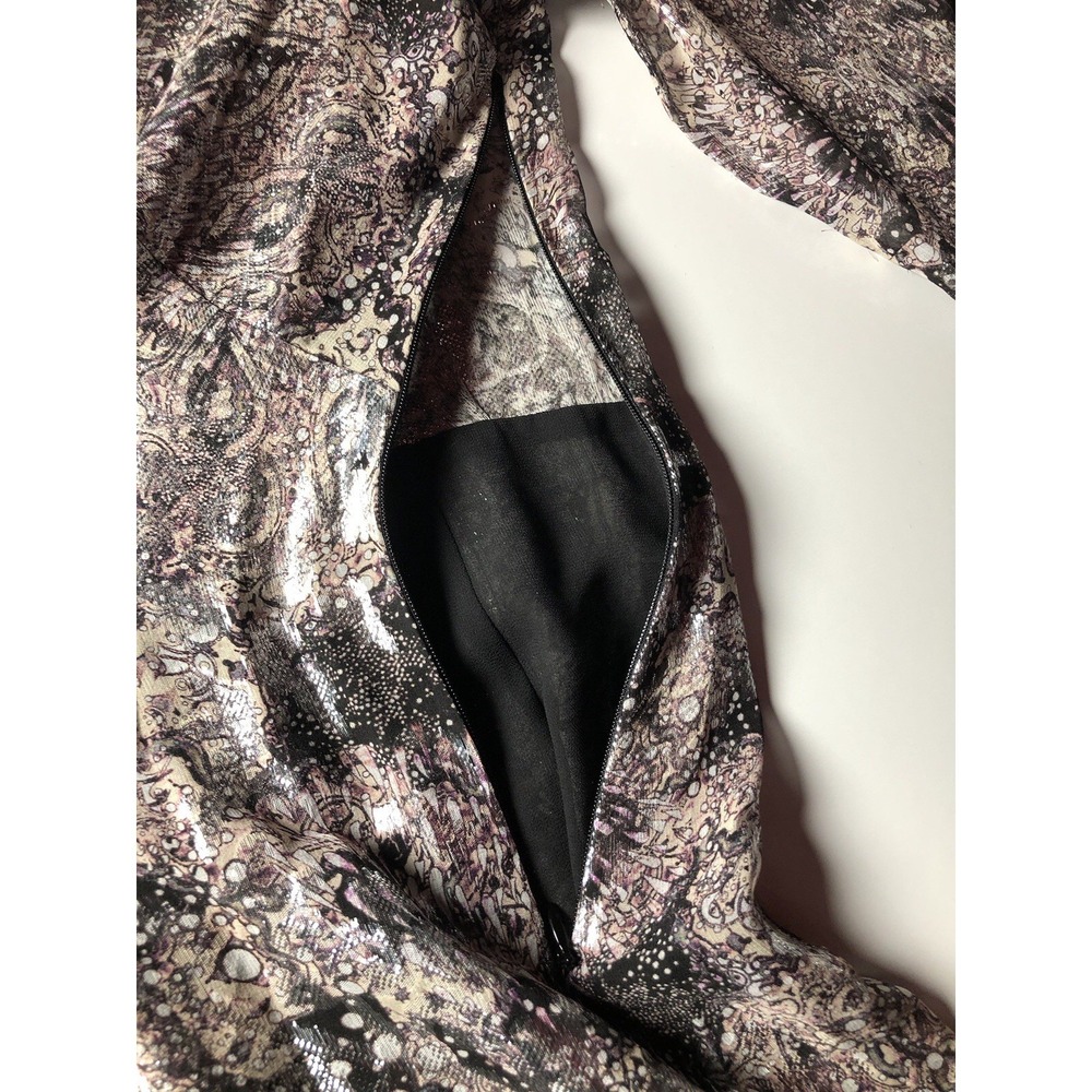 IRO Rouniea Dress Twist-Front Printed Fill Coupé Silk MIDI FR 40 U.S. 8 - Picture 10 of 15